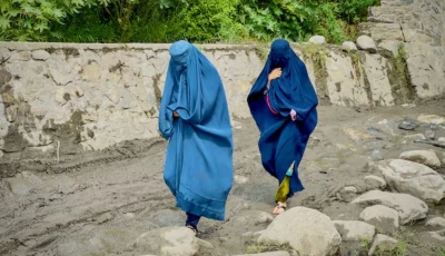 afghan women in burqa walk towards a safer place after their house was damaged following a deadly magnitude 6 earthquake that struck afghanistan on sunday at lulam village in nurgal district kunar province afghanistan september 3 2025 photo reuters
