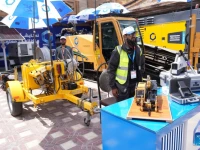 an exhibitor showcases products during a telecommunications and technology exposition in kabul afghanistan july 26 2026 photo xinhia