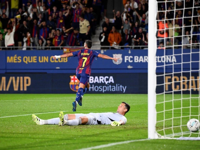 barcelona s spanish forward ferran torres took his chance with both hands photo afp barcelona s spanish forward ferran torres took his chance with both hands photo afp