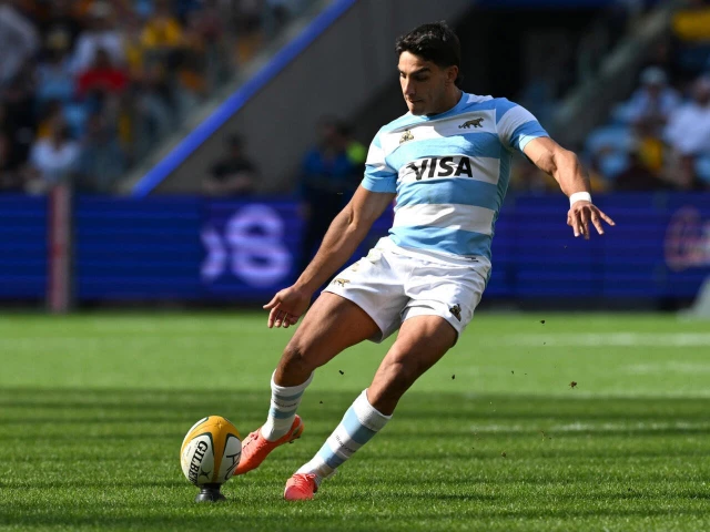 santiago carreras kicks a penalty for argentina against australia in sydney on september 13 2025 photo afp