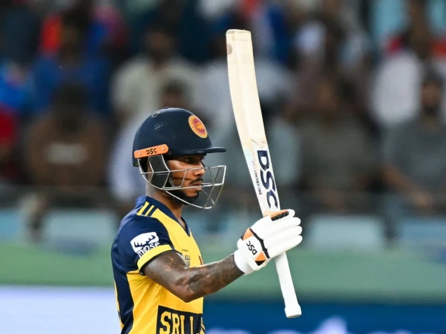 pathum nissanka hammered 107 off 58 balls for sri lanka but they fell short in the super over as they lost to india in the asia cup photo afp