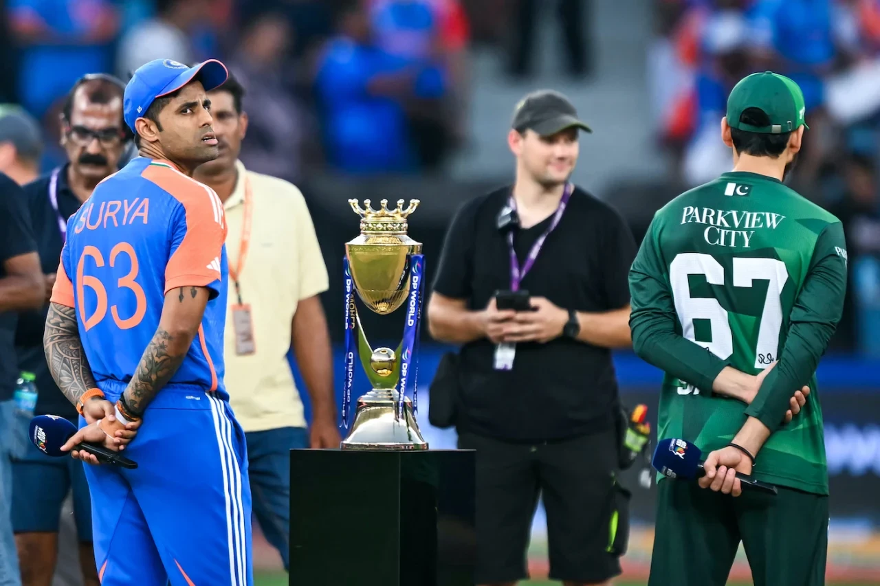 suryakumar yadav and salman ali agha ahead of the toss in the asia cup final photo afp