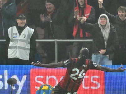 semenyo double fires bournemouth up to second in premier league semenyo double fires bournemouth up to second in premier league