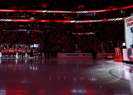 panthers raise banner as nhl three peat bid opens with win panthers raise banner as nhl three peat bid opens with win