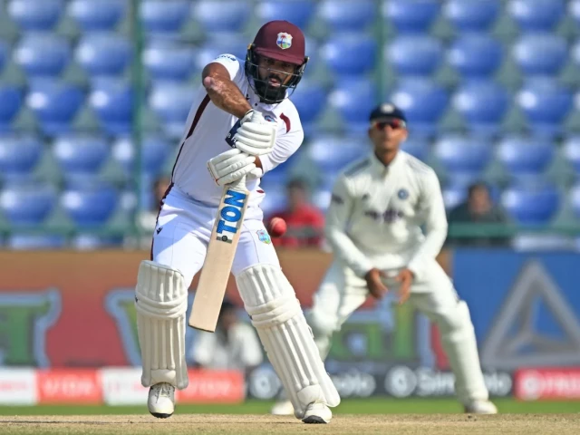 west indies john campbell plays a shot photo afp