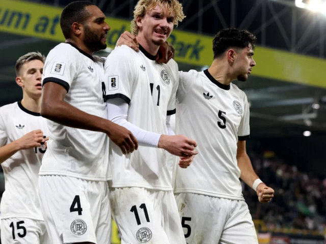 germany striker nick woltemade scored his first goal in international colours photo afp germany striker nick woltemade scored his first goal in international colours photo afp