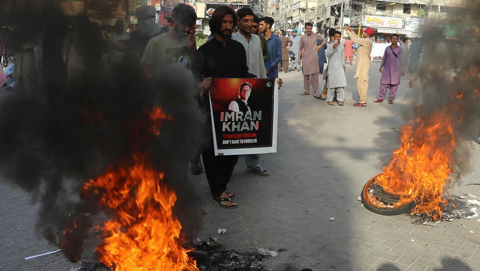 protesters took to the streets in cities around pakistan  photo akram shahid afp