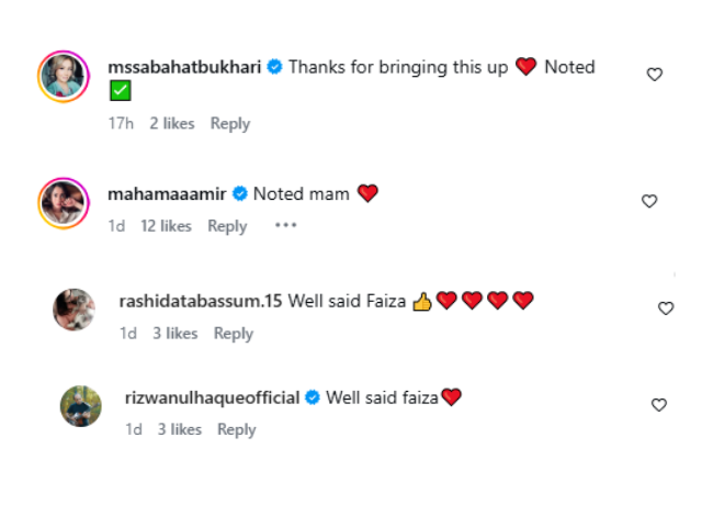 Screengrab of FaaizaHassan /Instagram