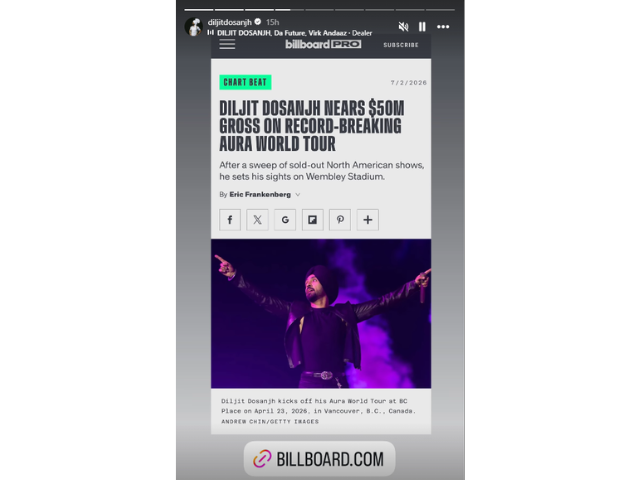 Photo: DiljitDosanjh/Instagram