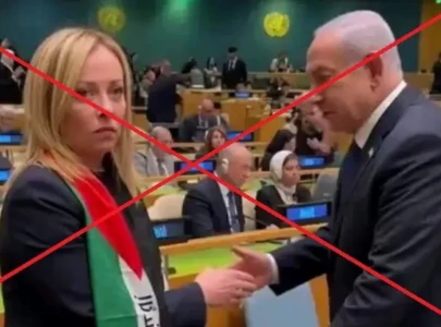 fact check viral video of italian pm meloni ignoring netanyahu at unga session is ai generated