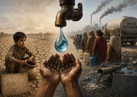 the water beneath is running out