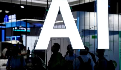 an ai sign is seen at the world artificial intelligence conference in shanghai china july 6 2023 reuters