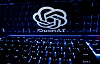 a keyboard is placed in front of a displayed openai logo in this illustration taken february 21 2023 reuters
