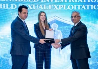 minister of state for interior and narcotics control british high commissioner for pakistan jane marriott and nccia director general are pictured here with an award at the ceremony photo express