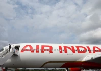 branding for air india is seen on an airbus a350 900 at the farnborough international airshow in farnborough britain july 24 2024 photo reuters
