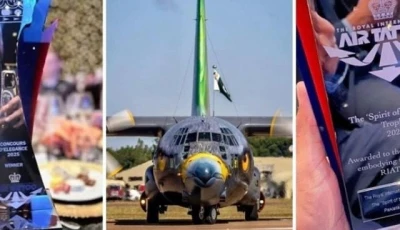 paf aircraft shine at uk air show