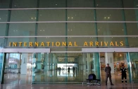 airport security force asf personnel stand guard at the international arrivals of islamabad international airport photo reuters