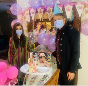 aisha khan celebrates daughter s first birthday as per the islamic calendar