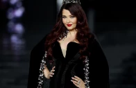 indian model and actress aishwarya rai presents a creation by l oreal paris for the women s spring summer 2027 collection fashion show as part of the paris fashion week in paris on september 28 2026 photo afp
