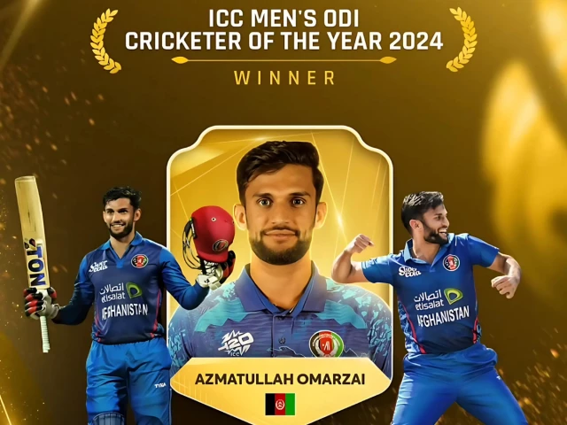 afghanistan s azmatullah omarzai named icc odi cricketer of the year 2024