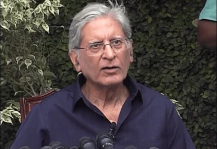veteran politician and esteemed lawyer aitzaz ahsan photo file