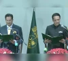 pml n s barrister syed iftikhar ali gillani takes oath as the new ajk pm on august 28 photo screengrab via ptv news pml n s barrister syed iftikhar ali gillani takes oath as the new ajk pm on august 28 photo screengrab via ptv news
