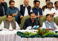 ajk prime minister faisal mumtaz rathore reads out a resolution adopted by consensus during an all parties conference held at the prime minister s house in muzaffarabad on wednesday photo app ajk prime minister faisal mumtaz rathore reads out a resolution adopted by consensus during an all parties conference held at the prime minister s house in muzaffarabad on wednesday photo app
