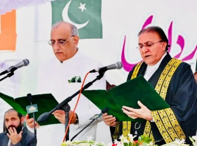 pml n s najeeb naqi takes oath as 23rd president of ajk