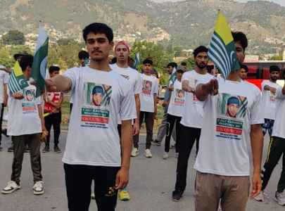 kashmiris rally to commemorate 10th death anniversary of burhan wani