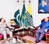 azad jammu and kashmir president dr muhammad najeeb naqi khan with chief justice of the ajk supreme court raja saeed akram khan photo reporter