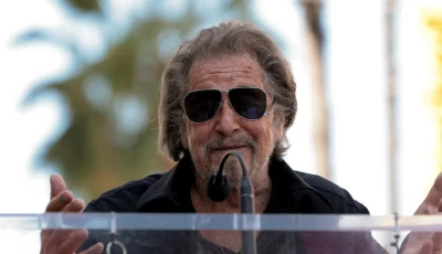 actor al pacino speaks during the unveiling ceremony of actor jessica chastain s star on the hollywood walk of fame in los angeles california u s september 4 2025 photo reuters