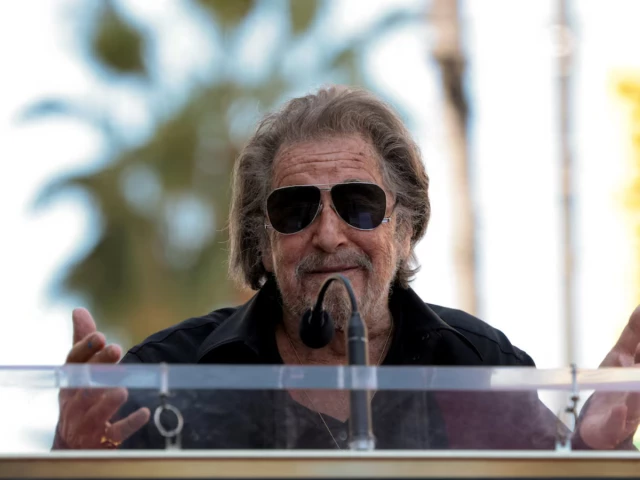 actor al pacino speaks during the unveiling ceremony of actor jessica chastain s star on the hollywood walk of fame in los angeles california u s september 4 2025 photo reuters actor al pacino speaks during the unveiling ceremony of actor jessica chastain s star on the hollywood walk of fame in los angeles california u s september 4 2025 photo reuters