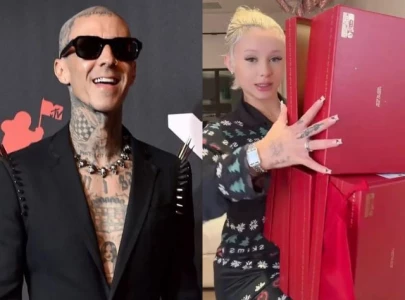 alabama barker shows off lavish christmas haul from travis and kardashian family