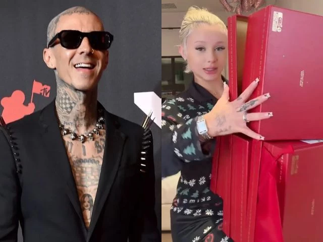 alabama barker shows off lavish christmas haul from travis and kardashian family