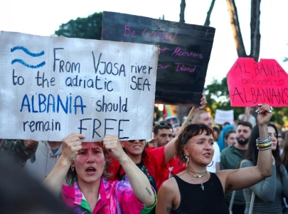 albania is not for sale protesters say over kushner linked luxury resort near a protected wetland