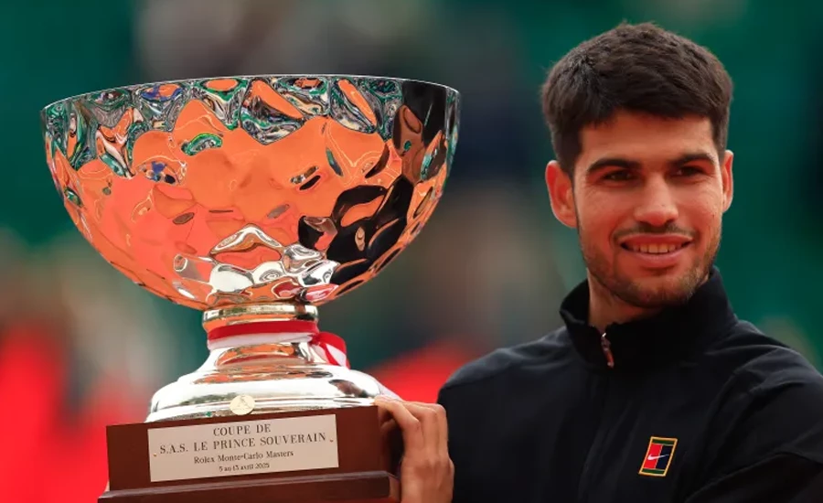 carlos alcaraz wins his sixth masters and first monte carlo title by defeating lorenzo musetti at the monte carlo country club in roquebrune cap martin france photo reuters carlos alcaraz wins his sixth masters and first monte carlo title by defeating lorenzo musetti at the monte carlo country club in roquebrune cap martin france photo reuters