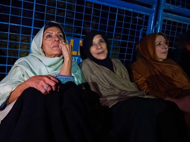 PTI leaders, Imran Khan’s sisters detained near Adiala jail
