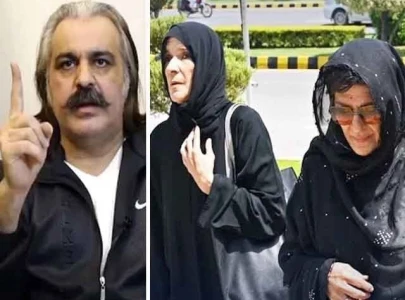 imran khan s sisters handed over to police on remand warrants issued for gandapur