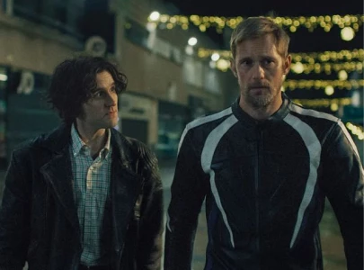 alexander skarsg rd s new film pillion stirs debate over its sub dom relationship storyline