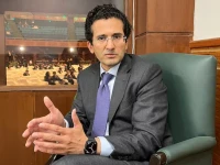 minister for petroleum and natural resources ali pervaiz malik speaks during an interview with reuters during the pakistan minerals investment forum 2025 in islamabad pakistan april 8 2025 photo reuters