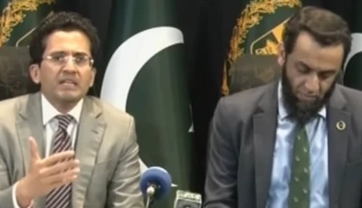 petroleum minister ali pervez malik addresses a press conference alongside information minister attaullah tarar on thursday screengrab