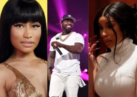 50 cent weighs in on nicki minaj and cardi b feud