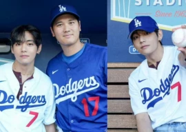 bts s v attends dodgers game with shohei ohtani bts s v attends dodgers game with shohei ohtani