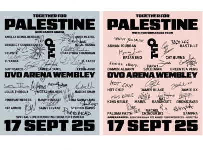watch billie eilish cillian murphy and others join together for palestine message