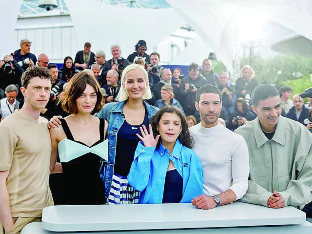 director julia ducournau and cast members pose during a photocall for the film alpha at the 78th cannes film festival in cannes france in may photo reuters