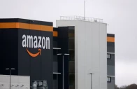 the logo of amazon is seen at the company s logistics center in bretigny sur orge near paris france november 28 2025 reuters