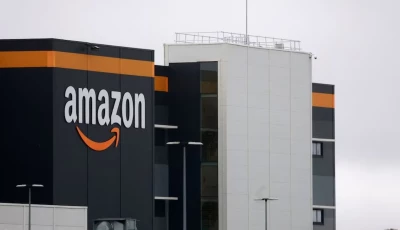 the logo of amazon is seen at the company s logistics center in bretigny sur orge near paris france november 28 2025 reuters