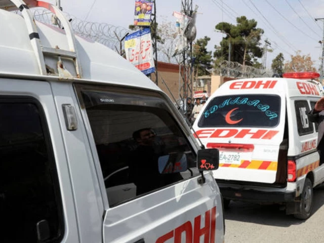 an ambulances carrying the bodies of victims who were killed in jaffar express train hijacking in quetta on march 13 2025 photo reuters file