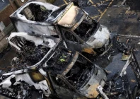 charred remains of ambulances belonging to hatzola a jewish community organisation which were set on fire in an incident that the police say is being treated as an antisemitic hate crime in northwest london britain march 23 2026 reuters