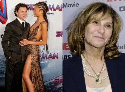 zendaya and tom holland steal the show with amy pascal tribute video